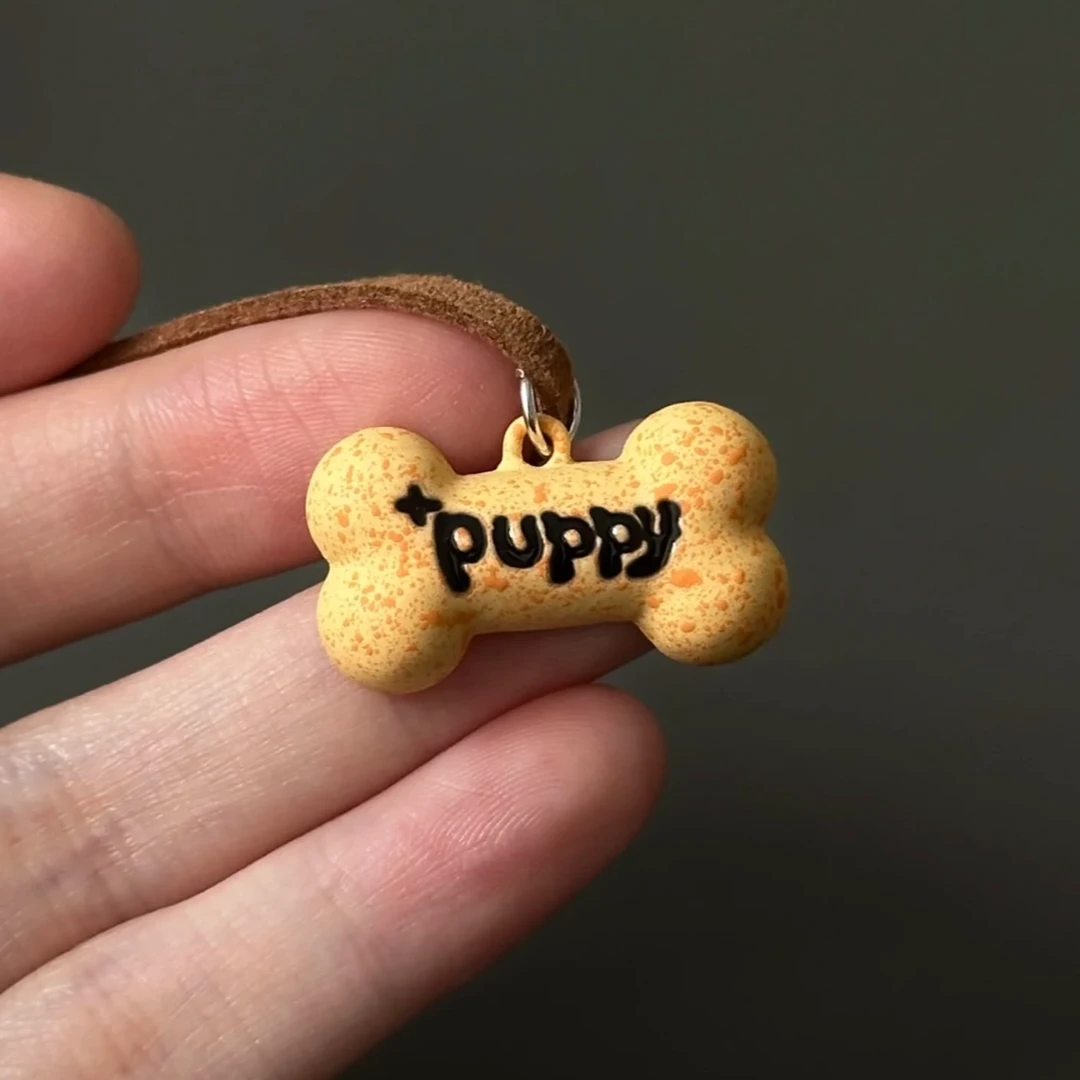 合金皮质项链 【小狗饼干】骨头项链个性高级感独特时尚百搭独特链