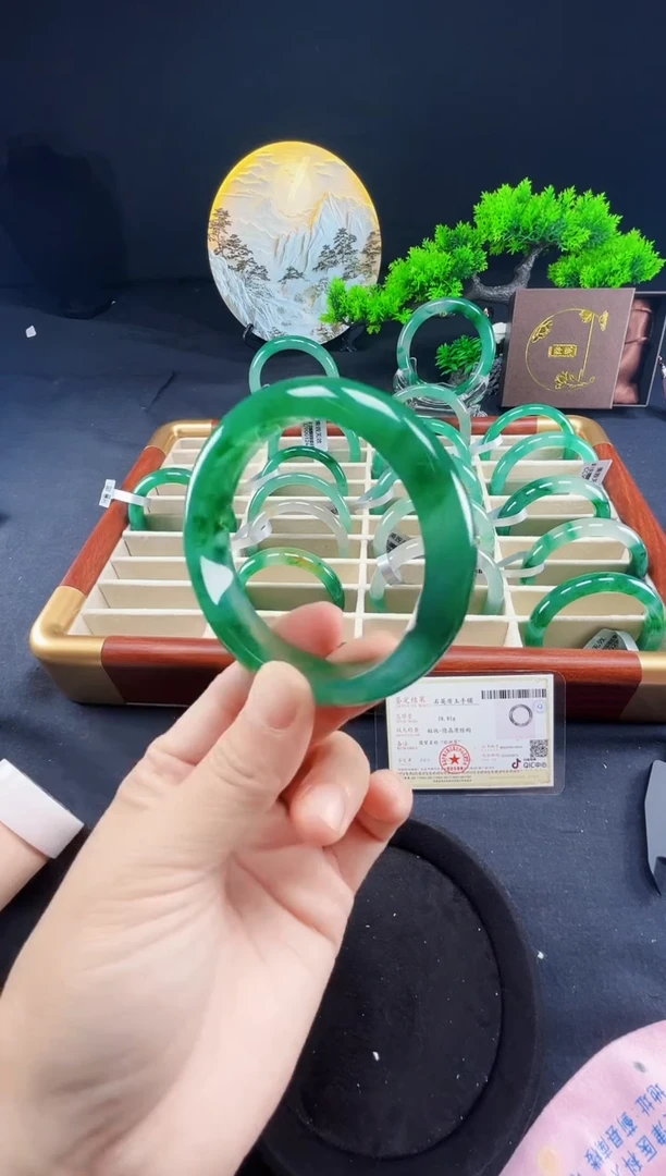 未镶嵌手镯石英质玉（非洲翠）真品上等纯天然非洲翠玉手镯石英质玉
