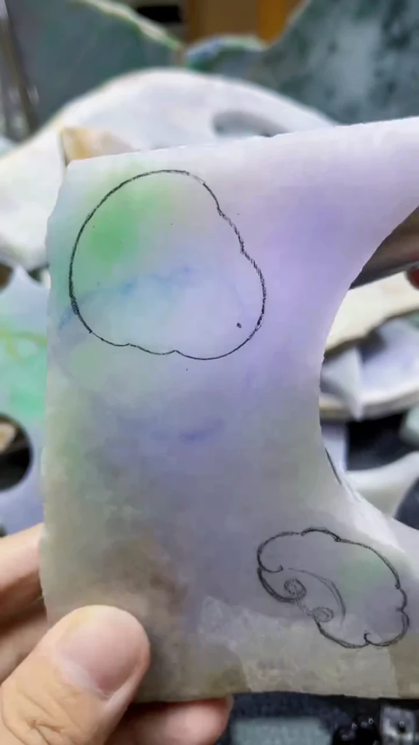 裸石翡翠 翡翠A货板料