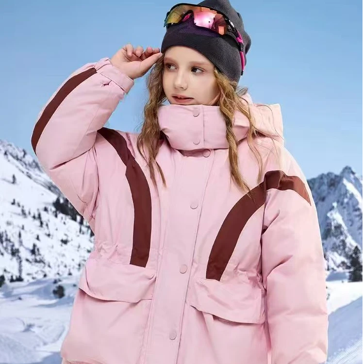 【小星河】【118】女童羽绒服2025新款男女童冬季加厚大童连帽