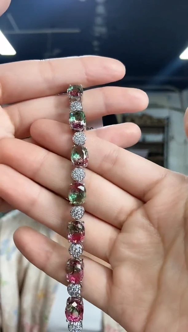 手链未镶嵌碧玺多样性发其一颜色微差