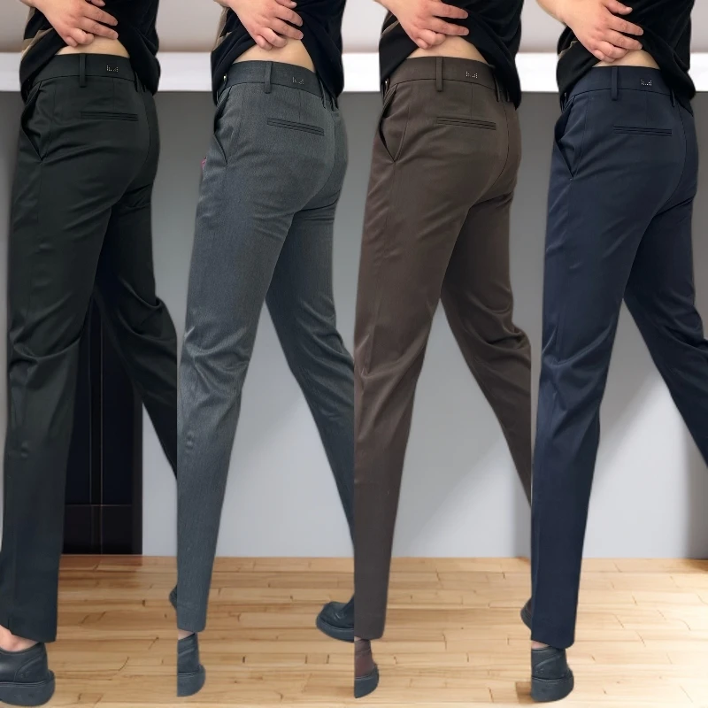 商务休闲潮小脚裤秋季dj通用休闲裤百搭直筒九分男裤时尚显瘦裤子