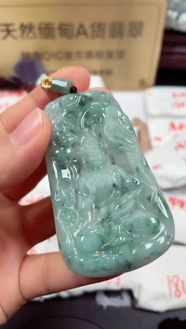 【闪购商品】翡翠颈饰未镶嵌天然缅甸A货翡翠