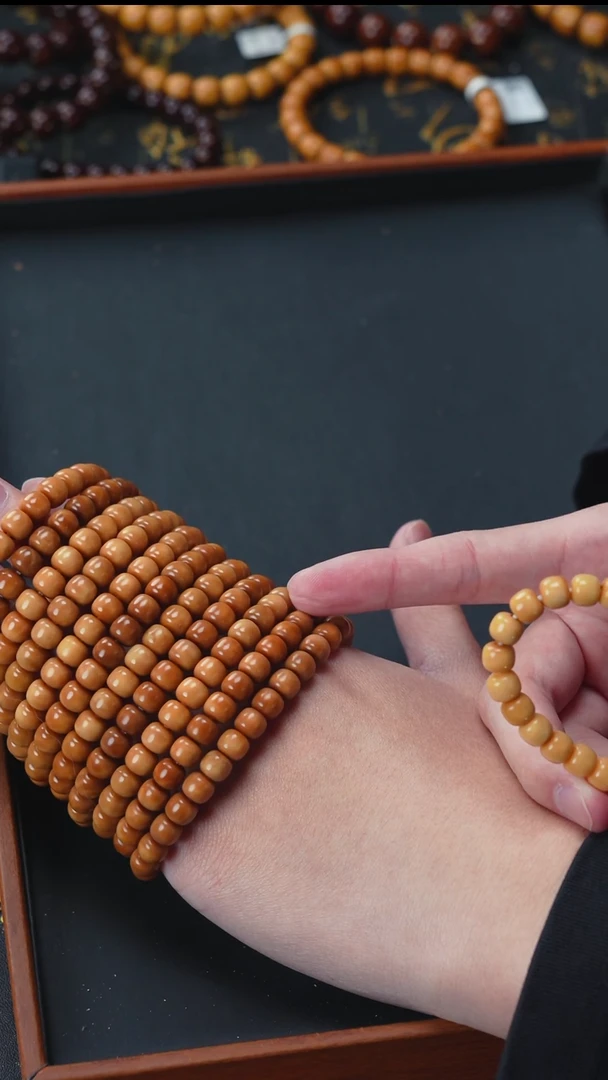 手串紫金鼠玉化龙脊菩提8