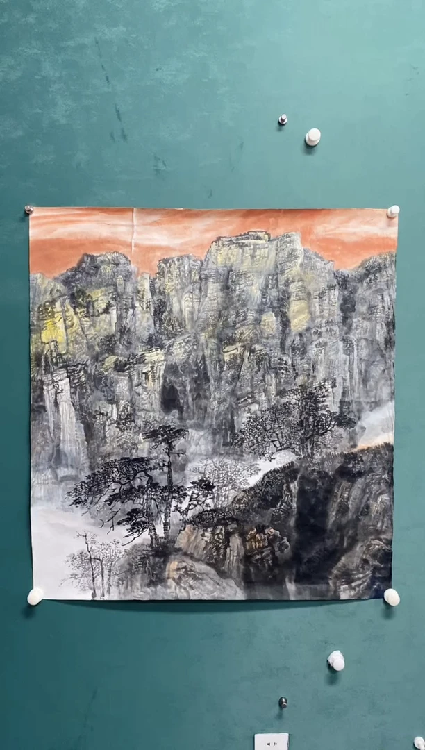国画李彭老师山水作品福利