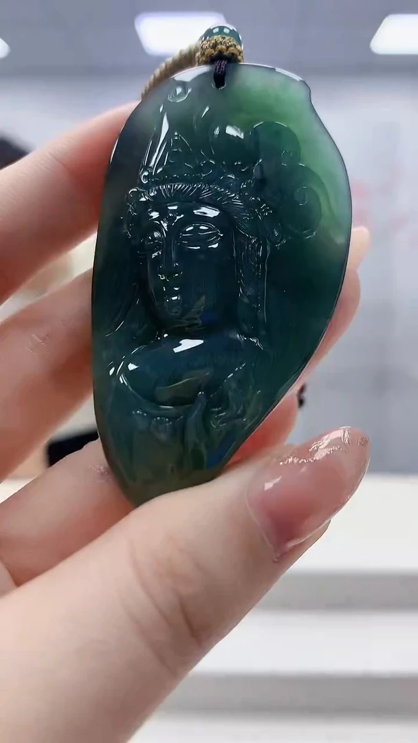 未镶嵌定制翡翠4898jw-毛货挂件29