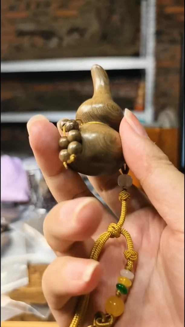 楠木（金丝楠）把件葫芦