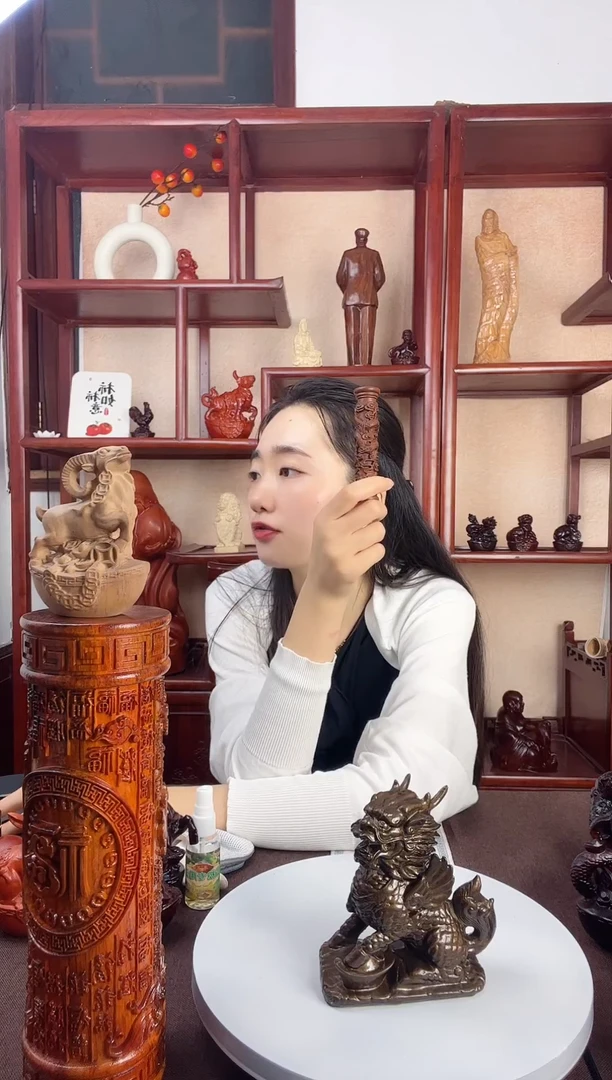枣木ljm；雷击木手把件