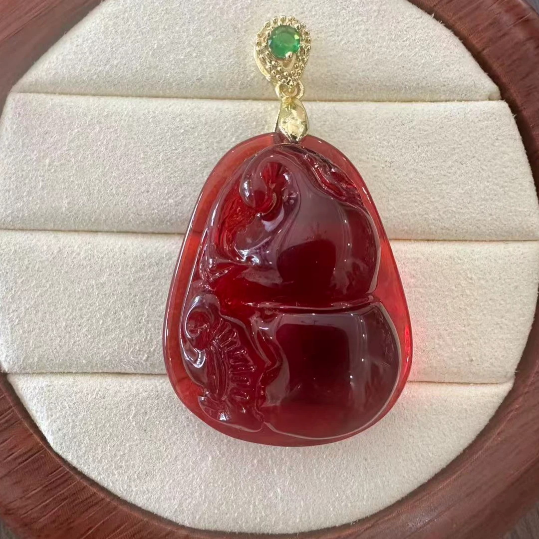 非金属珐琅项链 蜜蜜葫芦吊坠