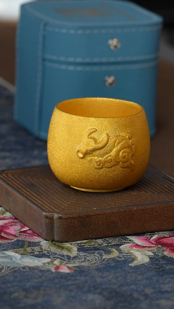 【全鎏金牛杯】【12西泠礼盒】