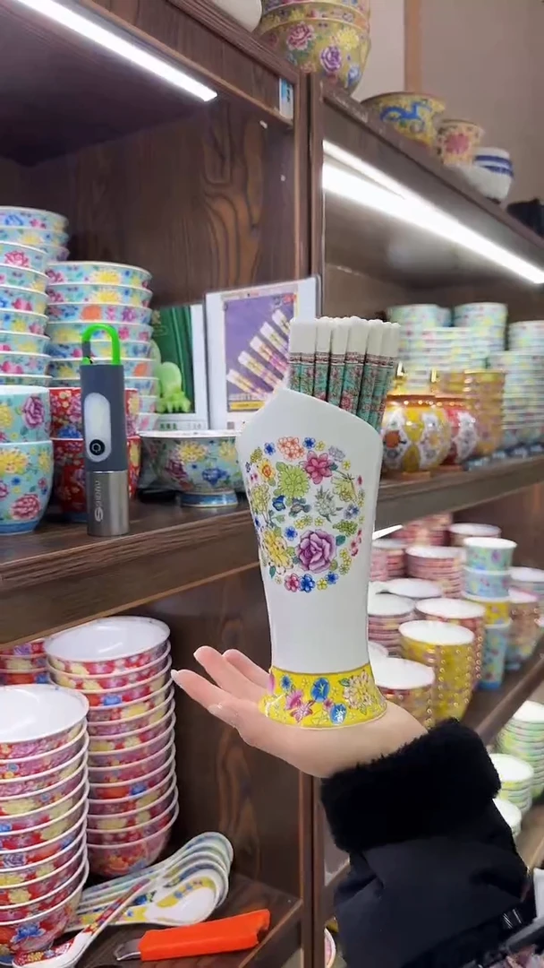 【闪购商品】瓷片 筷子桶一个景德镇陶瓷