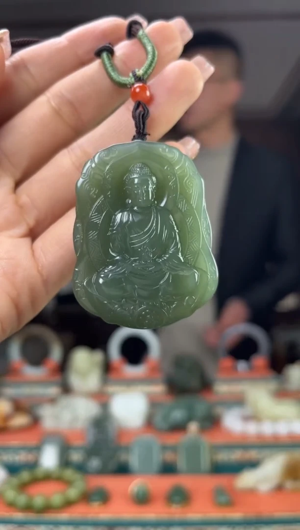 【闪购商品】和田玉颈饰未镶嵌佩佩羊 猴