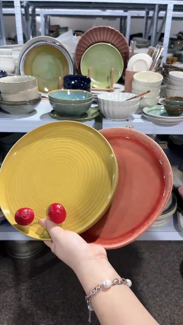 【闪购商品】瓷片外贸尾货瑕疵满20包邮X2 小盘组合