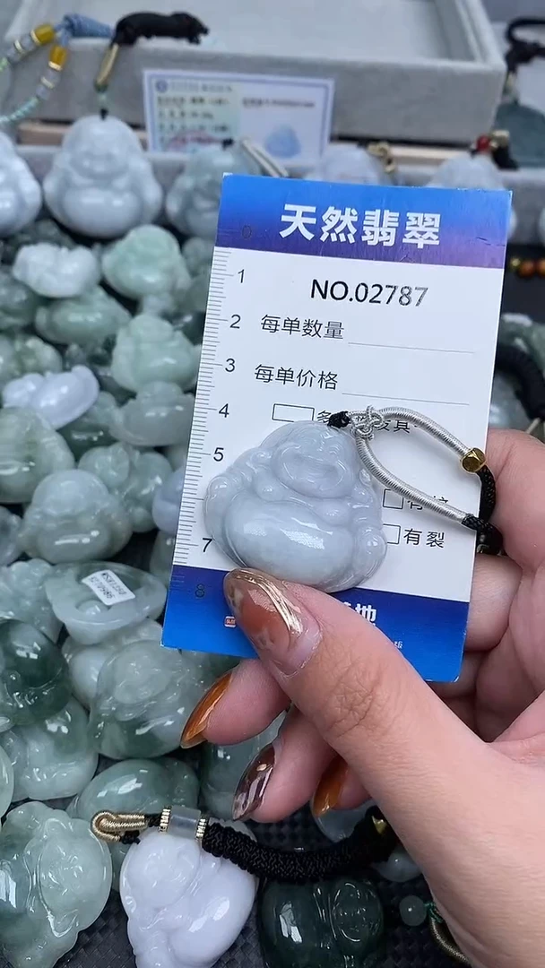 颈饰未镶嵌翡翠纯天然A货翡翠2787