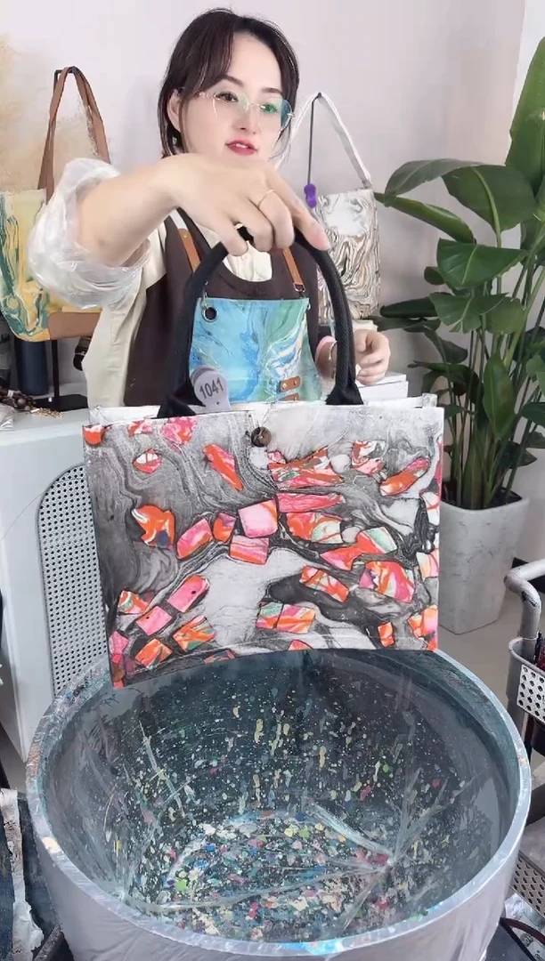 帆布1041小艺手作大漆包包