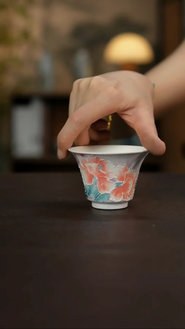 杯景德镇陶瓷杯碗柴烧多人