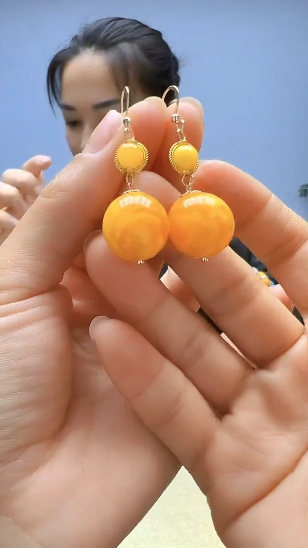 高货diy劲饰圆珠耳钩