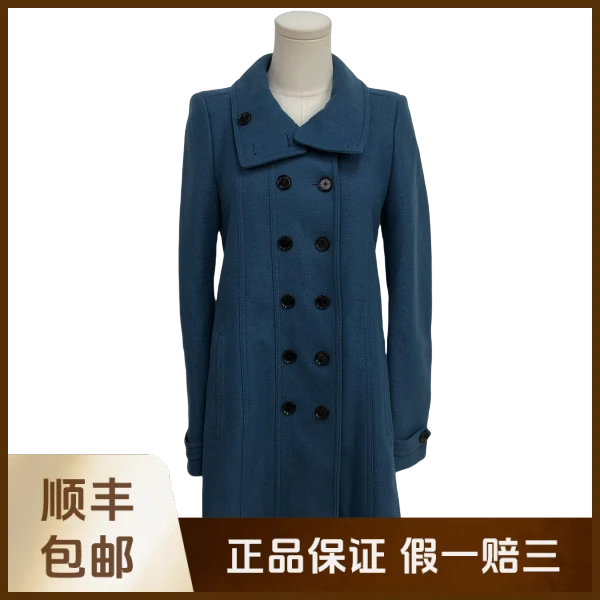 妃鱼/博柏利/羊毛/大衣/95新/沐八02