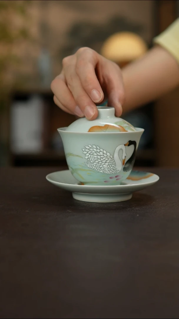 杯景德镇陶瓷杯碗柴烧多人