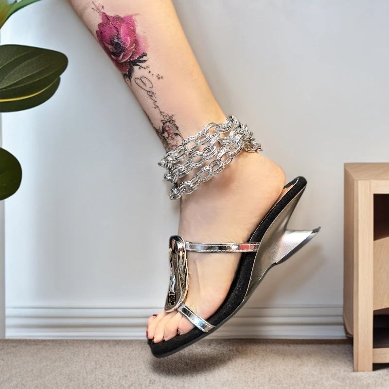 钛钢脚链 欧版精美时尚服饰配件脚链 A084#