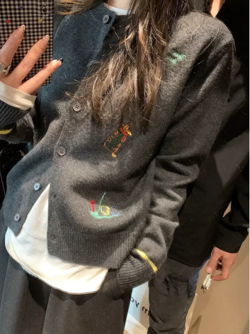 BETTER JOELAY-【柔丝叠影】莫代尔针织开衫保暖温柔韩版LL6159