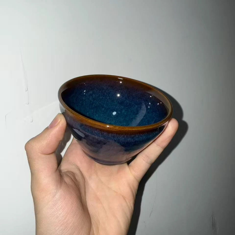 （微瑕）回蓝建盏主人杯