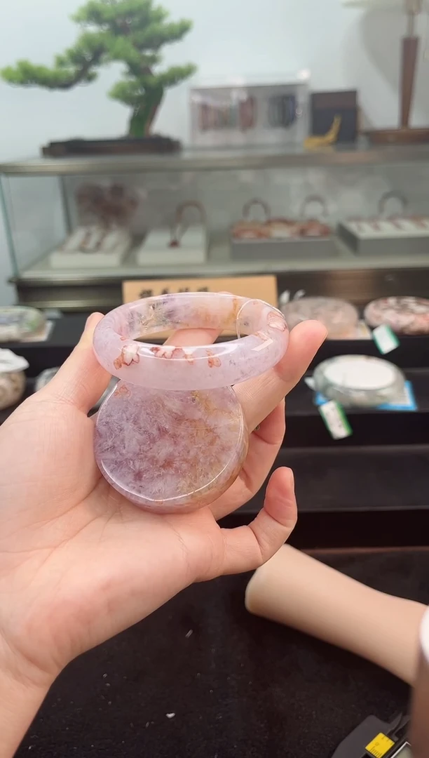 未镶嵌手镯石英质玉57圈口（赠品镯心）2s957236