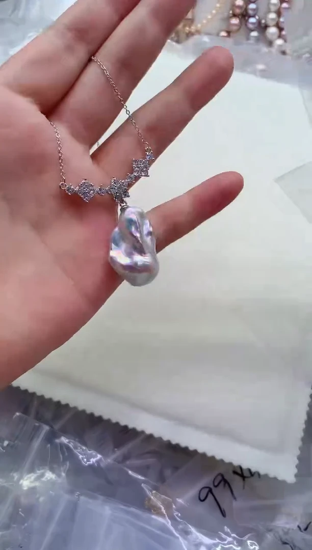 淡水珍珠合金套链多样性发其一,非无暇