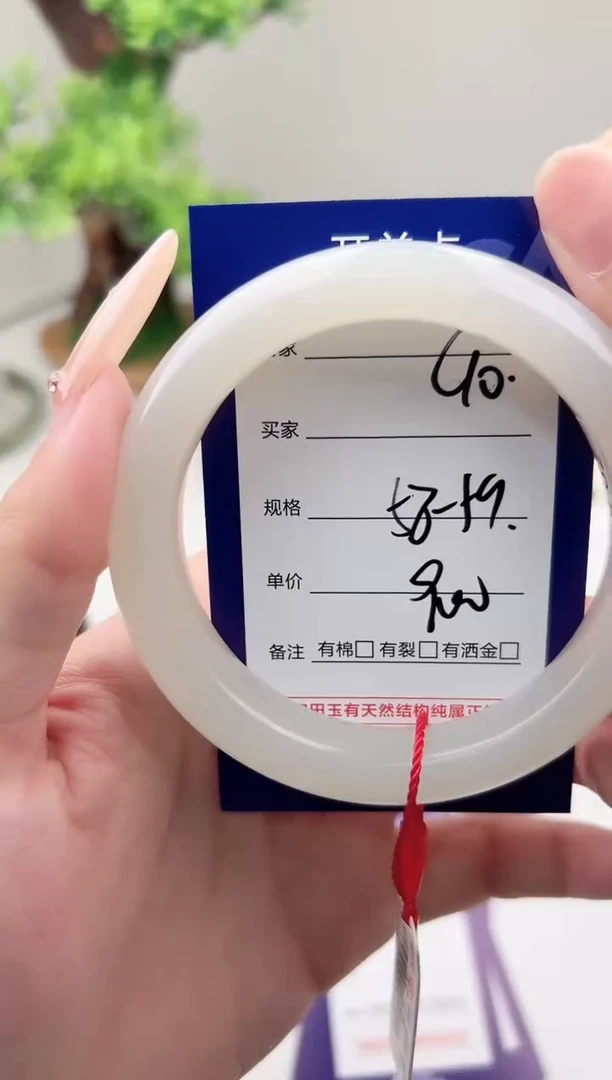 未镶嵌手镯和田玉微色差C10