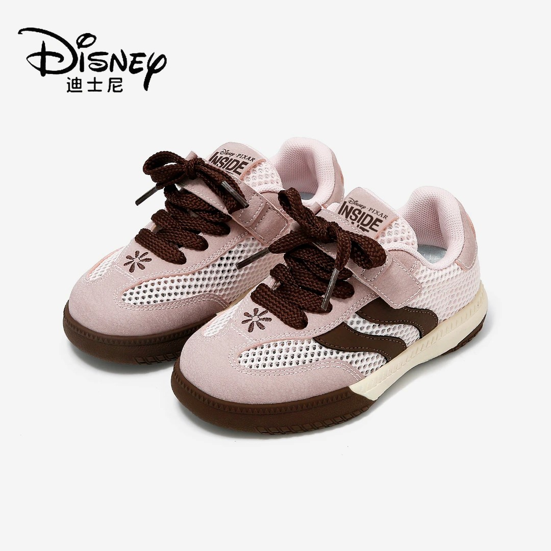 迪士尼大童亲子2025夏季网面透气男女童软底防滑德迅阿甘运动板鞋