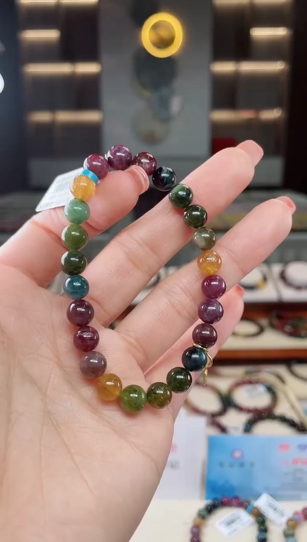 【闪购商品】碧玺单圈手串7mm+未镶嵌（多样性发一条）T