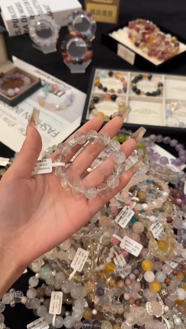 合金手链水晶绿阿赛x2653