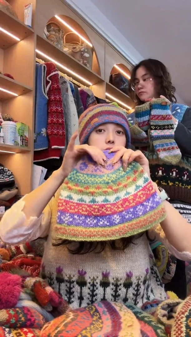 纯棉A百羊毛冷帽A714