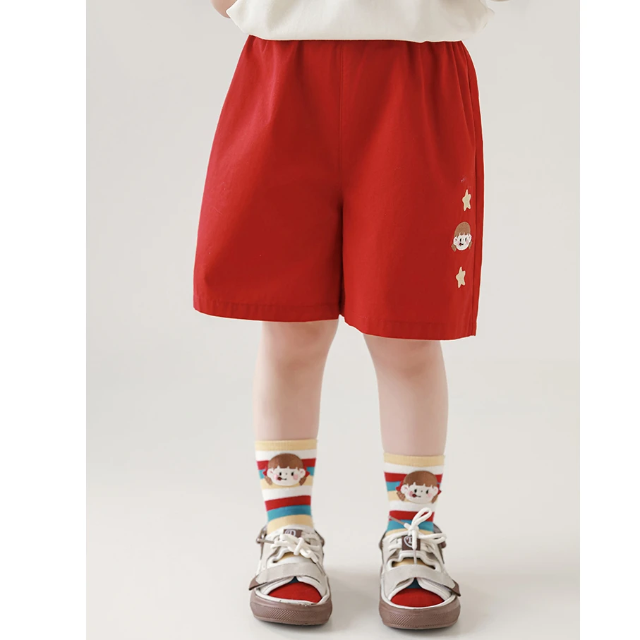 YOEHYAUL/幼悠【萌主安安】夏叁波纯棉运动女童夏款休闲短裤潮X5066