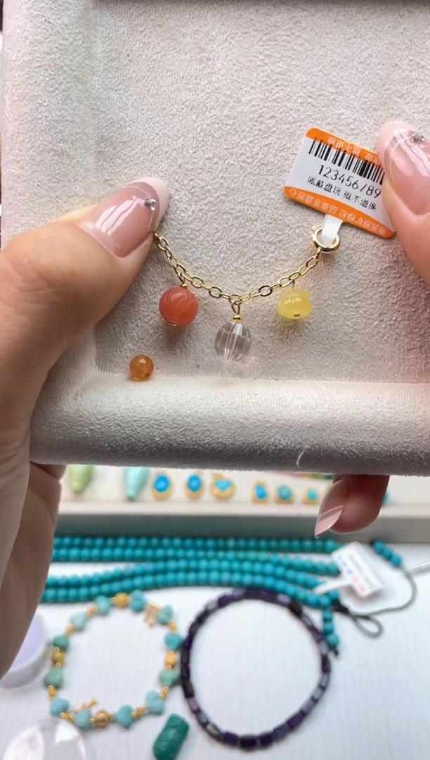 银S925镶嵌南红玛瑙珠宝奇石 90