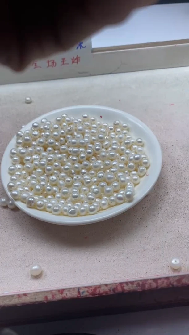 【闪购商品】淡水珍珠颈饰未镶嵌w2221近圆珍珠6mm*10颗