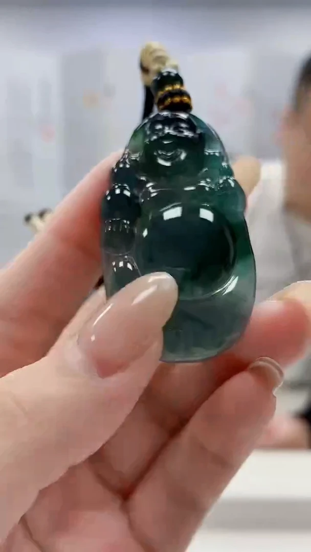未镶嵌定制翡翠4898lr-毛货挂件55