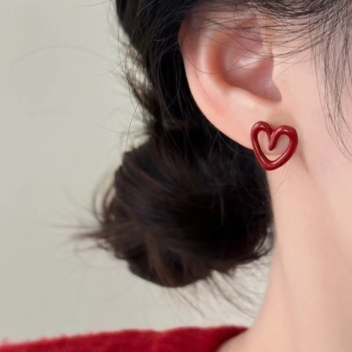 925银耳饰 2025 年新款氛围耳环925纯银耳环女小众设计高级感耳饰