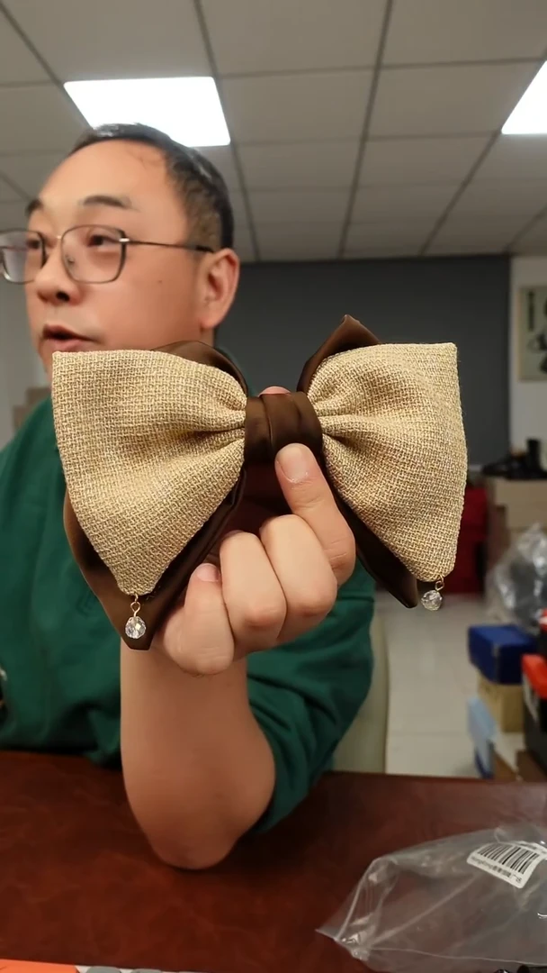 非金属布艺蝴蝶结 发饰