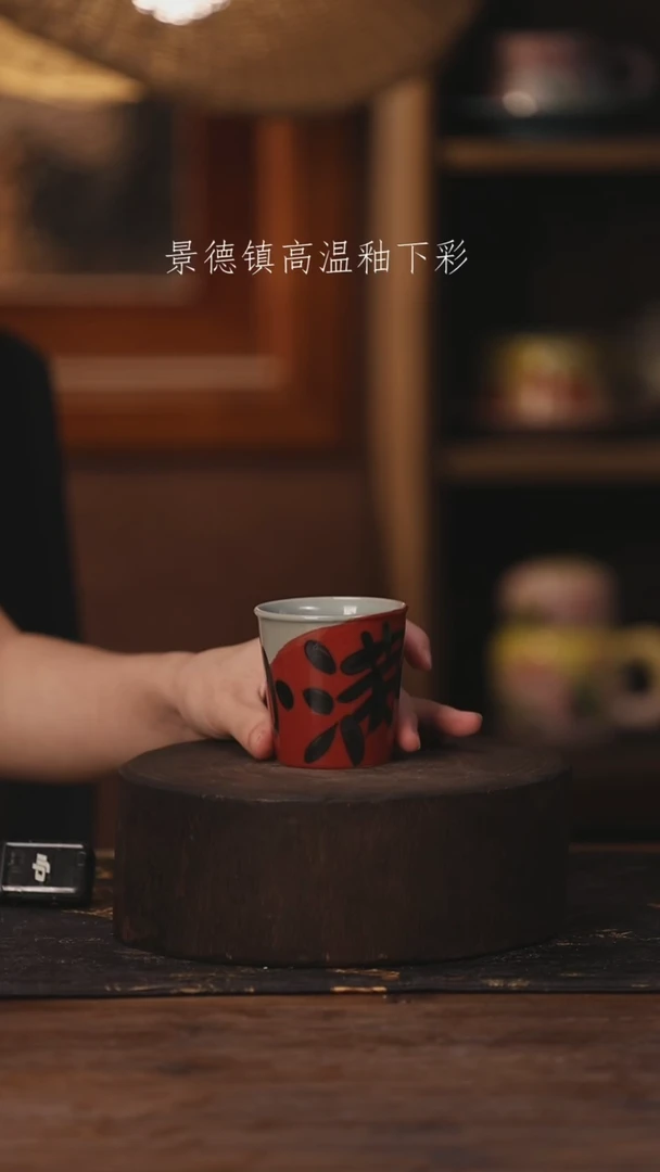 陶瓷景德镇高温釉下手绘陶瓷061