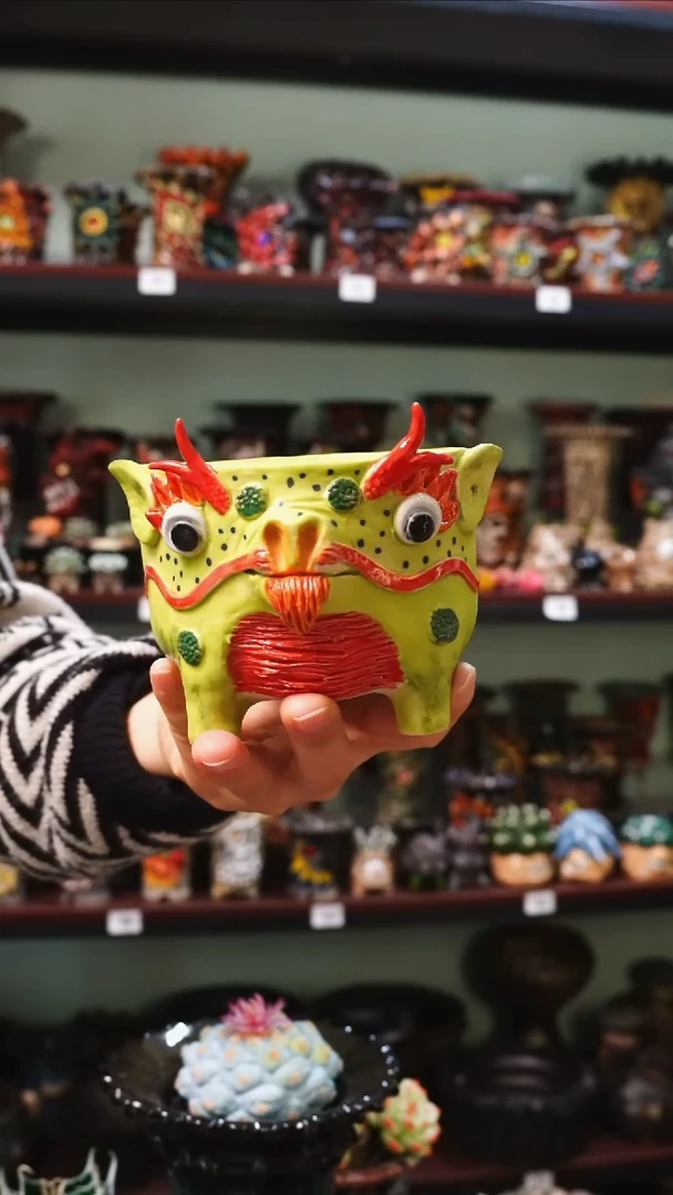 【闪购商品】陶泰国手工花盆   一物一拍 0019