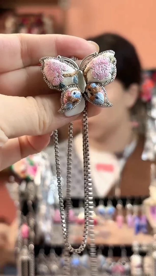 织绣艺枝独绣老绣饰品132