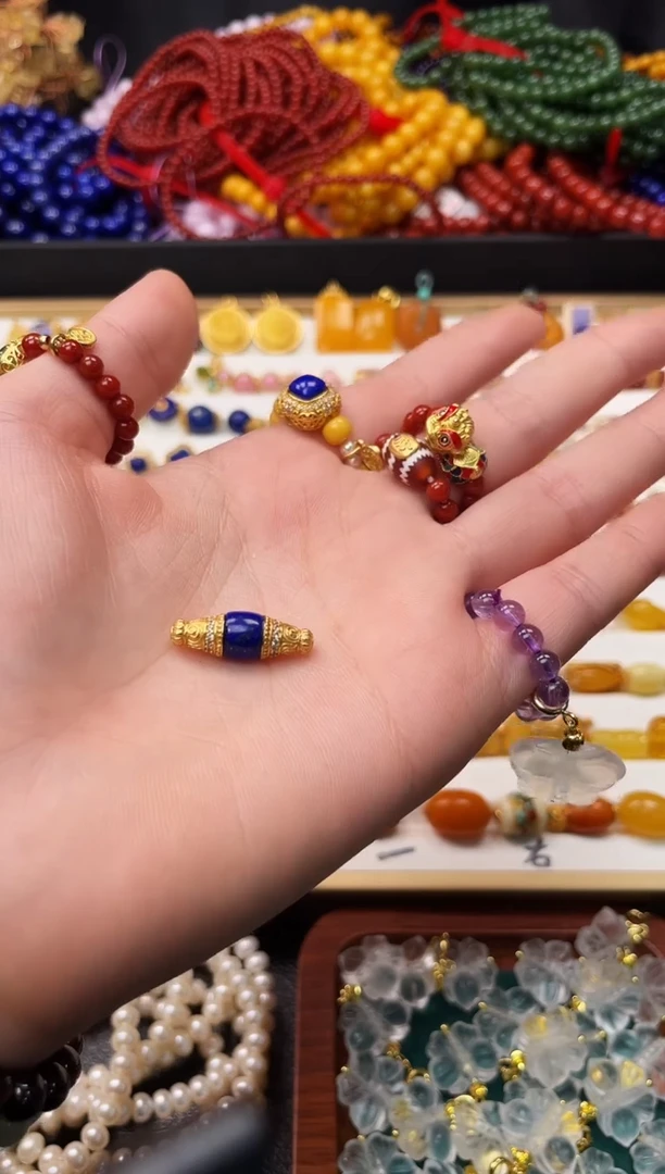 未镶嵌青金石通孔杵杵一个装