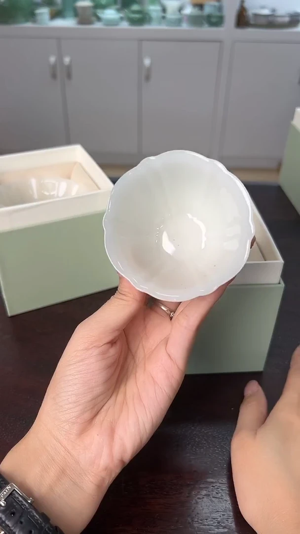 龙泉云间青瓷小米茶器