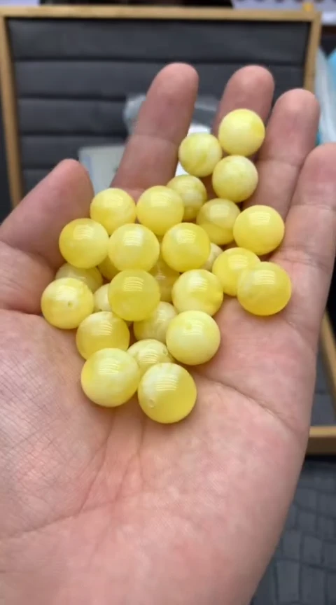 S52.柠檬黄14mm单珠