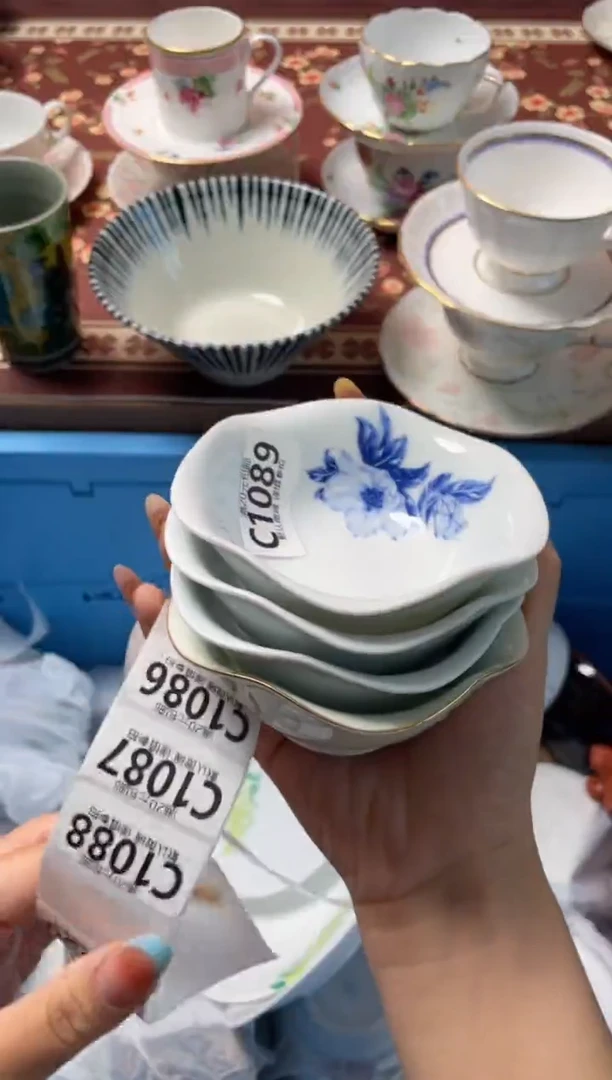 瓷片小*蹬瓷器瓷器C1089