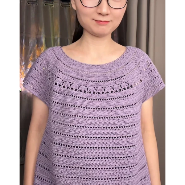 薄荷钩针套头衫视频教程