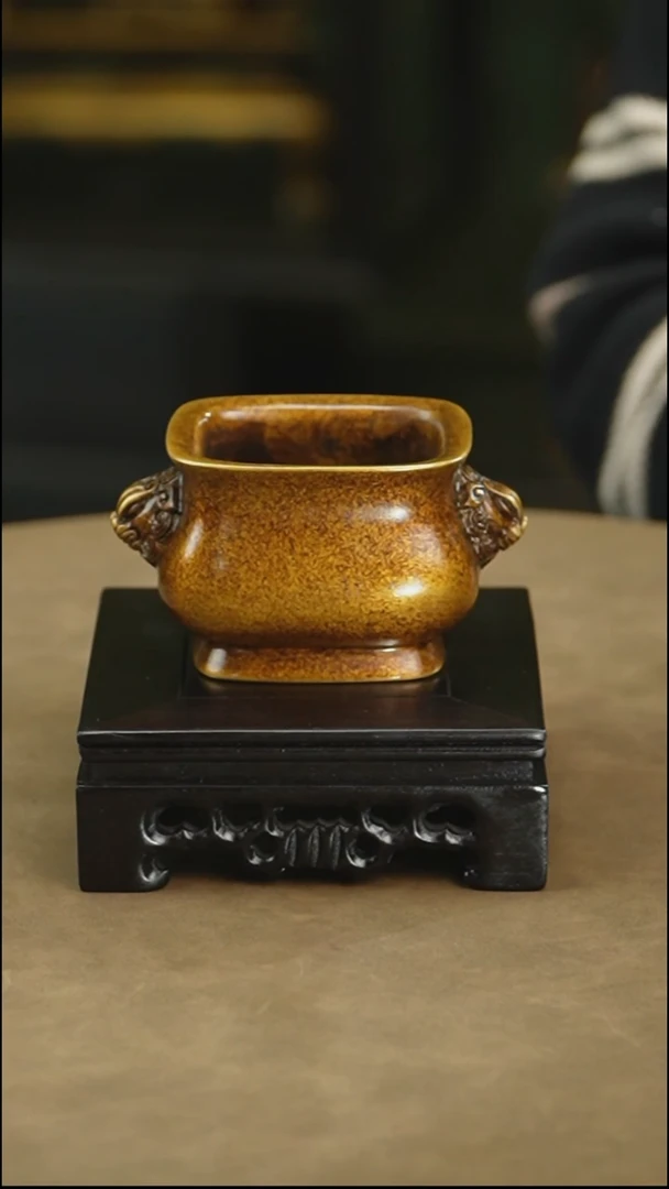 紫铜精炼铜天玑耳方炉黄