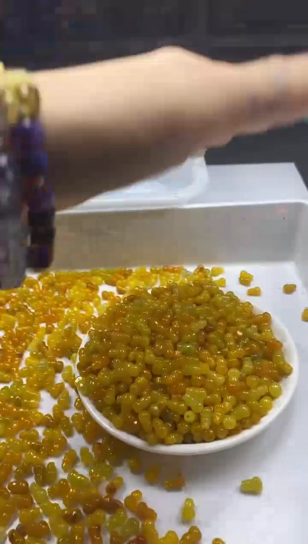 手饰翡翠未镶嵌w815黄翡葫芦9*6mm*10颗