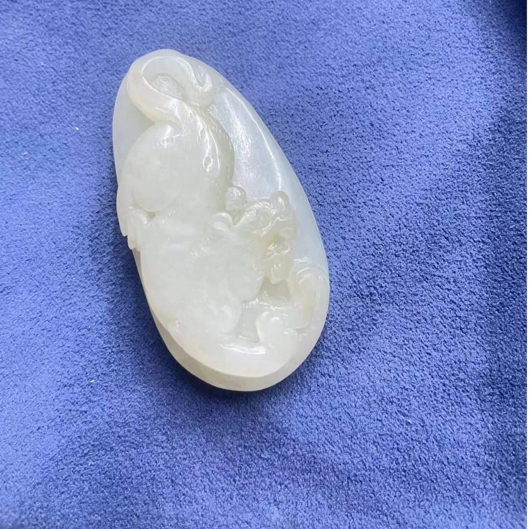 【余公子】和田玉猛虎下山。编号